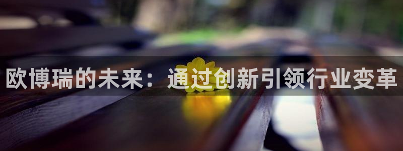 威九国际现在优惠多少：欧博瑞的未来：通过创新引领行业变革